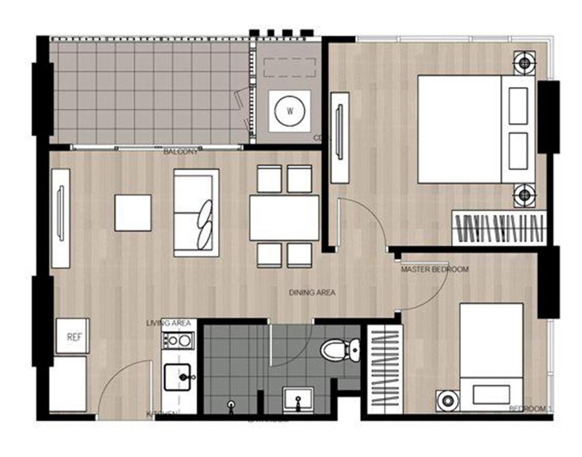 The Base Deluxe Kingsize Apartment Pattaya Luaran gambar